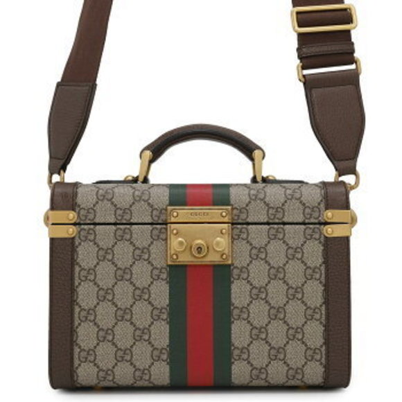 Gucci Handbag Beauty Case GG Supreme Shoulder Bag - Picture 1 of 8